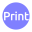 video-4-words-print-text-button-blue-circle-861_256.png