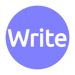 video-4-words-write-text-button-blue-circle-843_256.png